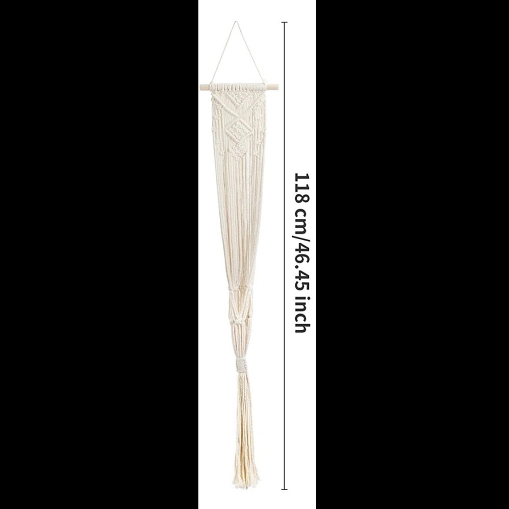 MACRAME boho planter hanger style 1 - Picture 3 of 4
